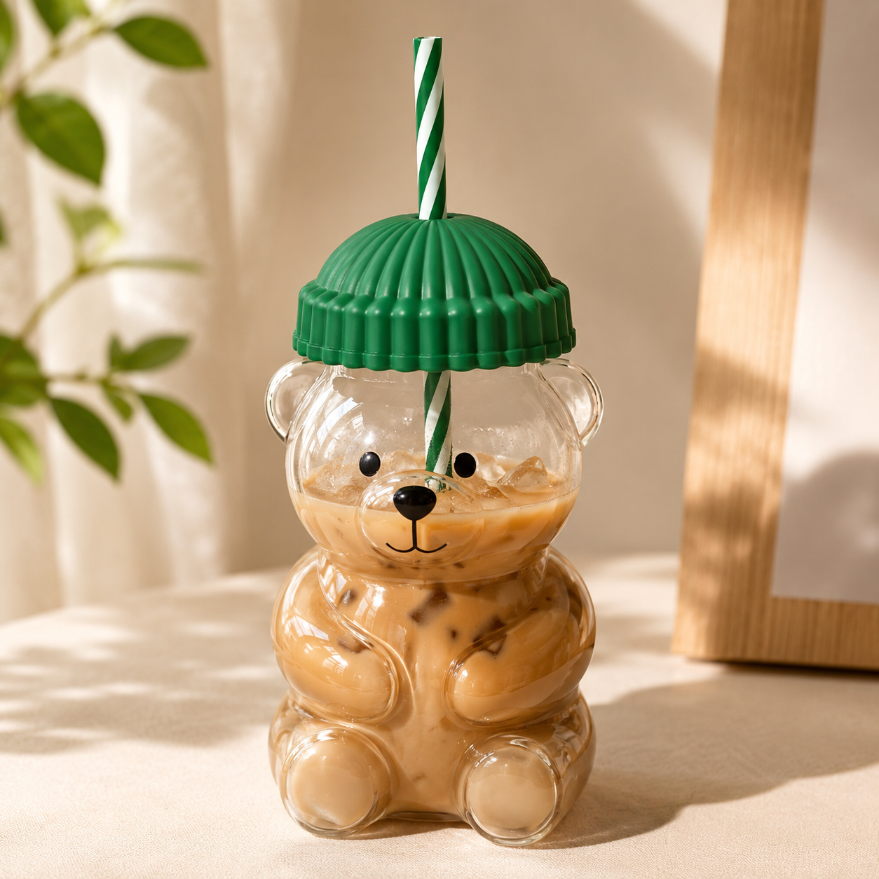 Beary™ – Vaso Osito con Pajita, 590ml