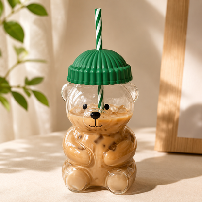Beary™ – Vaso Osito con Pajita, 590ml