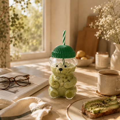Beary™ – Vaso Osito con Pajita, 590ml